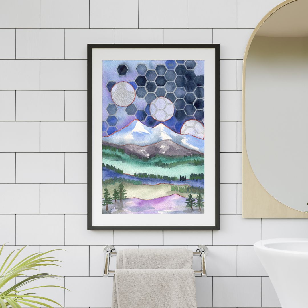 Universal Patterns- print on watercolor paper in multiple sizes