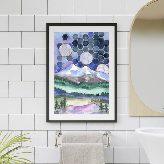 Universal Patterns- print on watercolor paper in multiple sizes