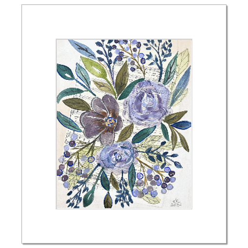 Fill Up Your Glass, matted print on paper