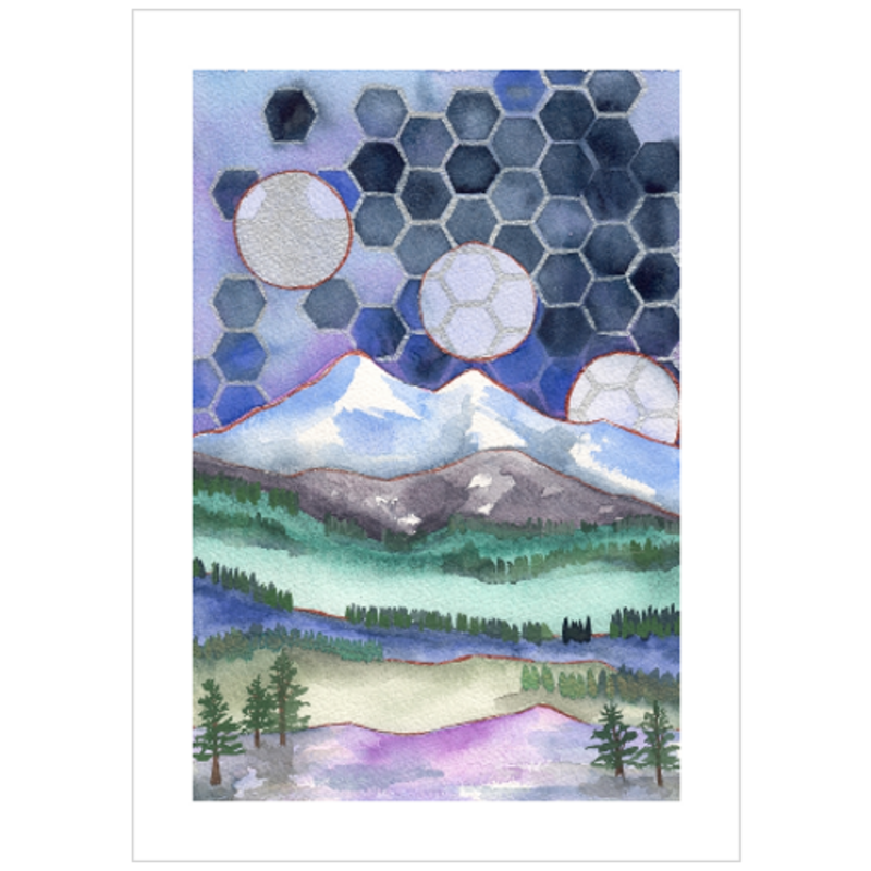 Universal Patterns- print on watercolor paper in multiple sizes