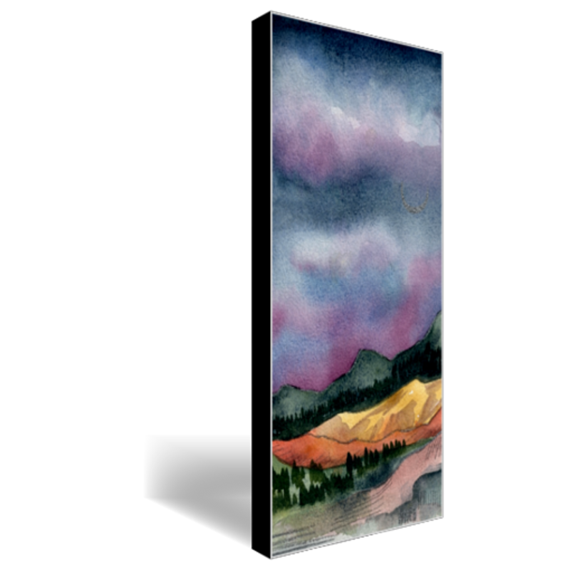 Foothills Twilight, stretched canvas print