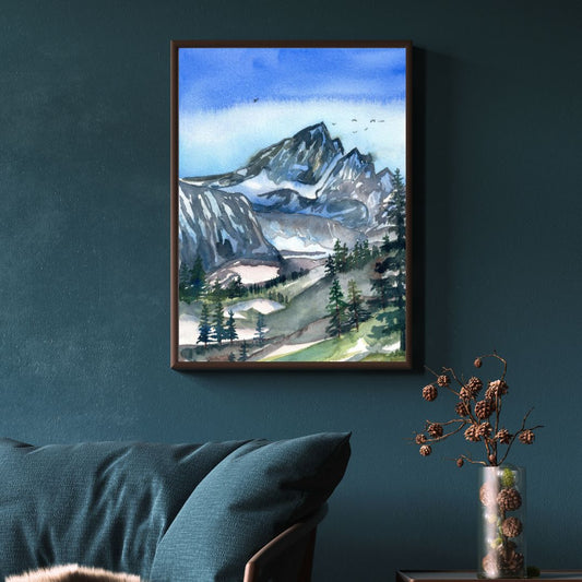 Spring in the Rockies, archival print on stretched canvas