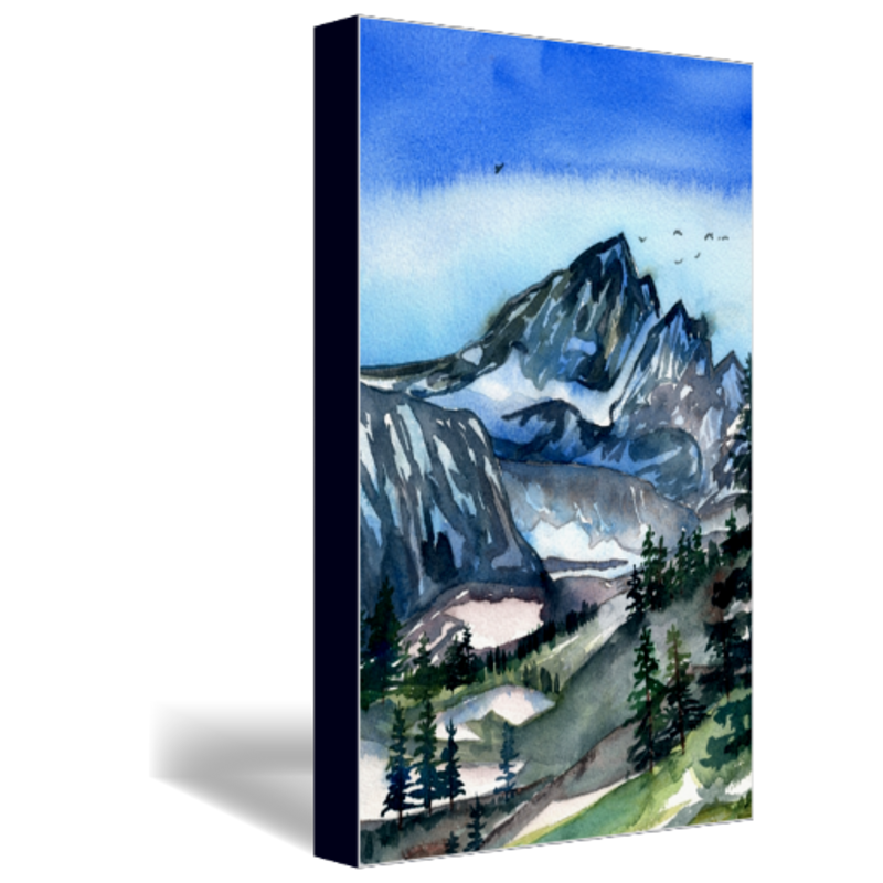 Spring in the Rockies, archival print on stretched canvas